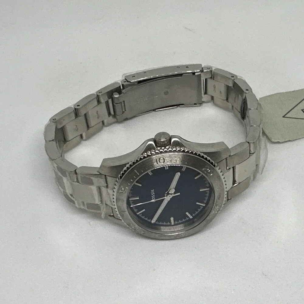 Fossil PR5435 Womens Silver Stainless Steel Analog Dial Quartz Wristwatch HME636